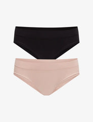 Seamless Stretch Cotton Hipster - 2 Pack