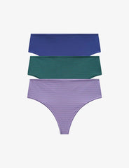 24/7® Classic High Waist Thong - 3 Pack