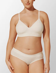 Seamless Stretch Cotton Wireless Bra