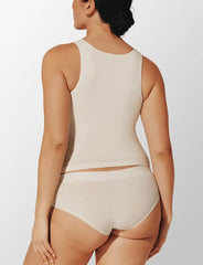 Seamless Stretch Cotton Shelf Tank Top