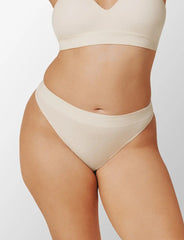 Seamless Stretch Cotton Thong