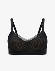24/7® Classic Smooth Lace Wireless Minimizer Bra