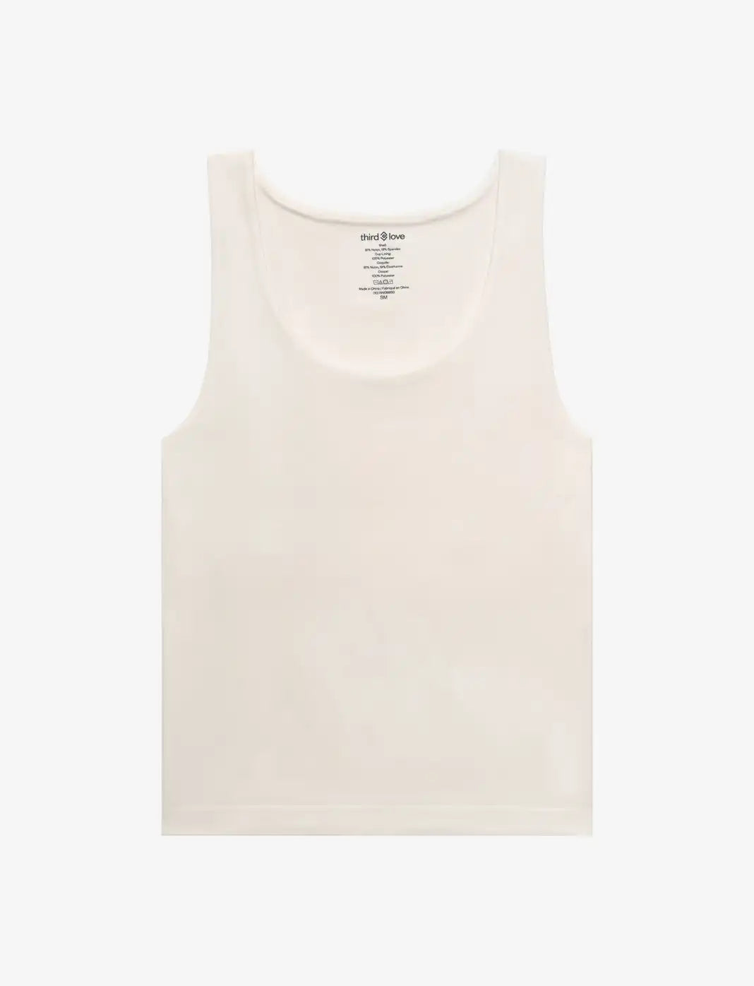 Seamless Stretch Cotton Shelf Tank Top