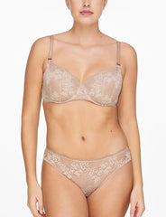 All Day Lace T-Shirt Bra + Bikini Set