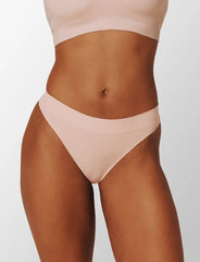 Seamless Stretch Cotton Thong - 2 Pack