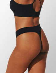 Seamless Stretch Cotton Thong