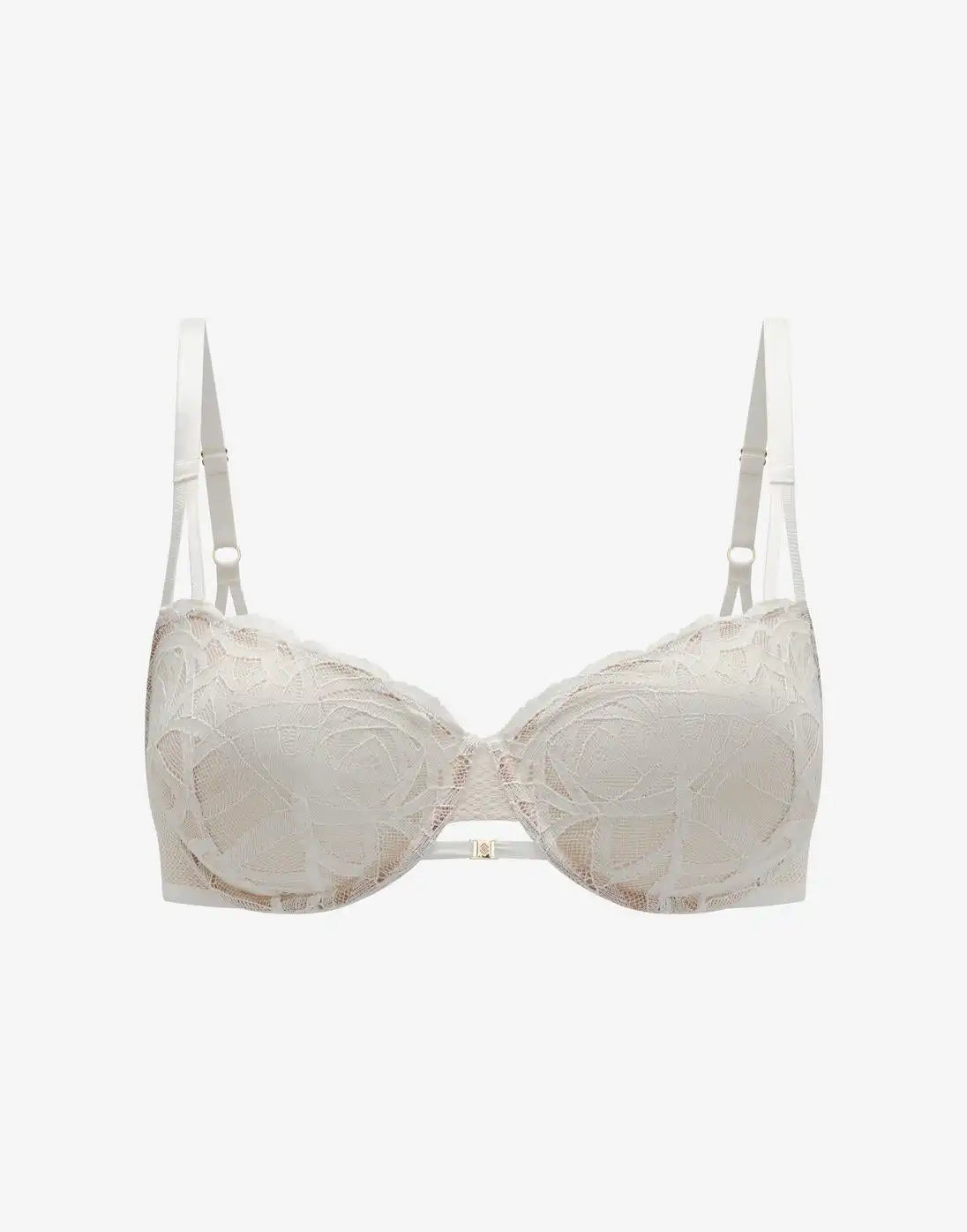 Rose Lace Unlined Demi Bra