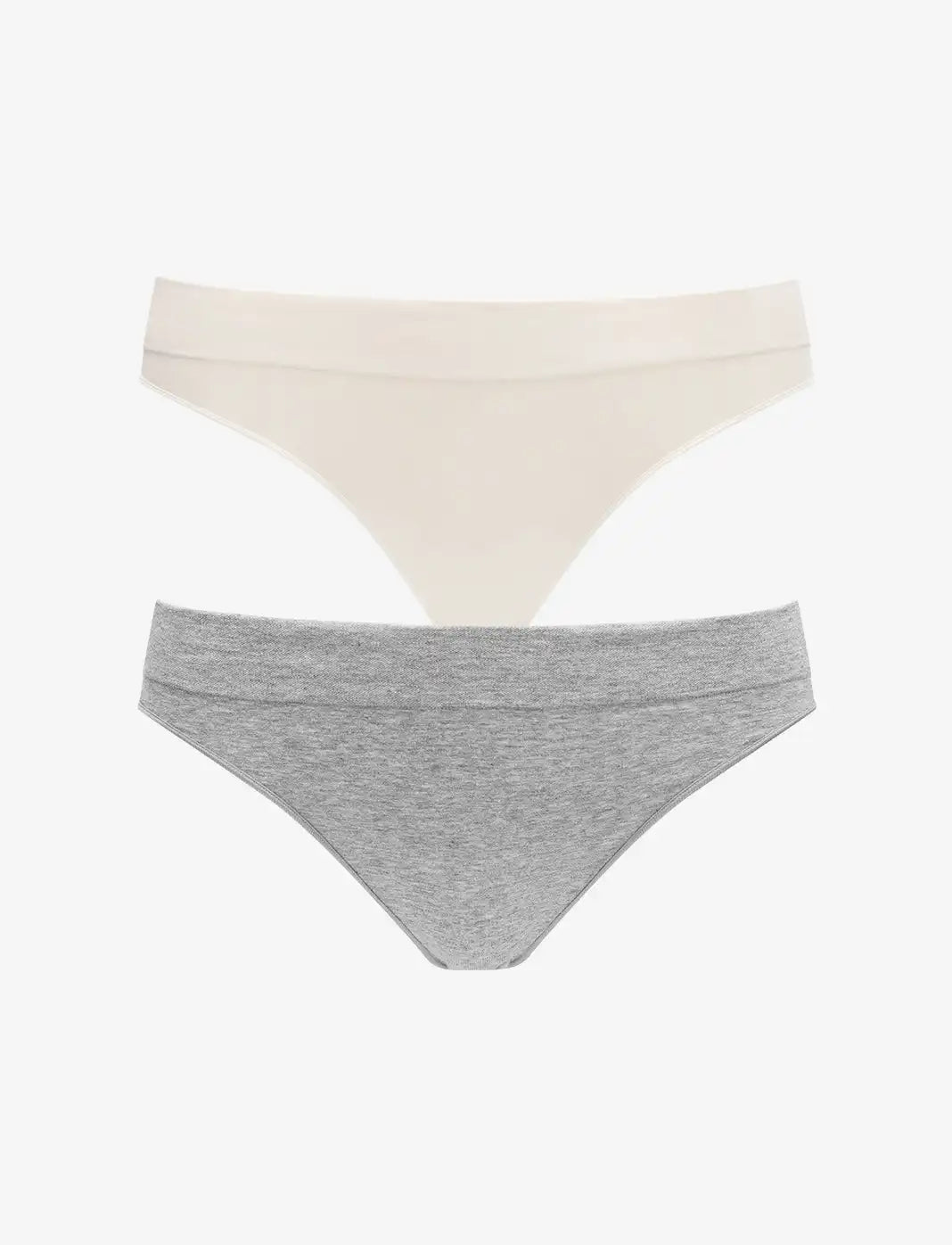 Seamless Stretch Cotton Thong - 2 Pack