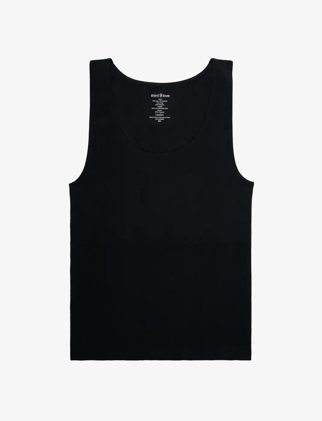 Seamless Stretch Cotton Shelf Tank Top