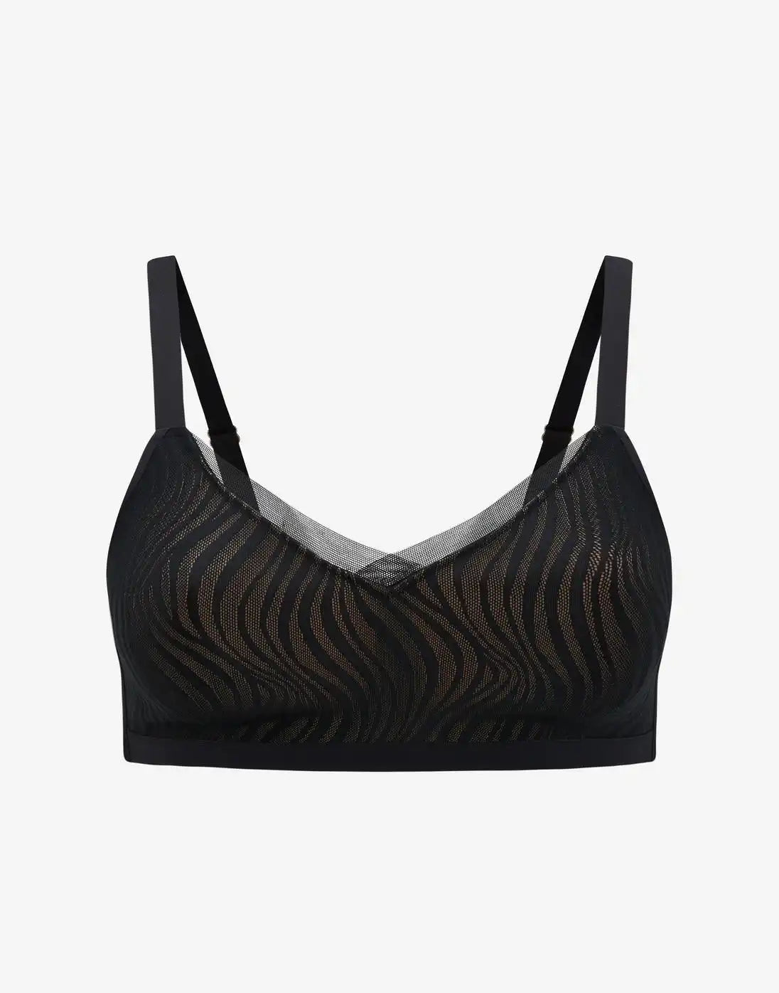 24/7® Classic Smooth Lace Wireless Minimizer Bra