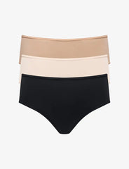 24/7® Classic High Waist Thong 3 Pack Box