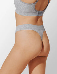 Seamless Stretch Cotton Thong - 2 Pack